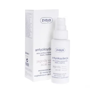 Ziaja Jagody Acai ekspresowe serum do twarzy i szyi wygładzająco-ujędrniające, 50 ml