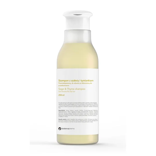 Botanicapharma szampon przeciwłupieżowy z szałwią i tymiankiem, 250 ml