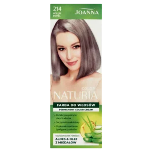Joanna Naturia Color farba do włosów nr 214 Gołębi Popiel, utleniacz 60 g + farba 40 g