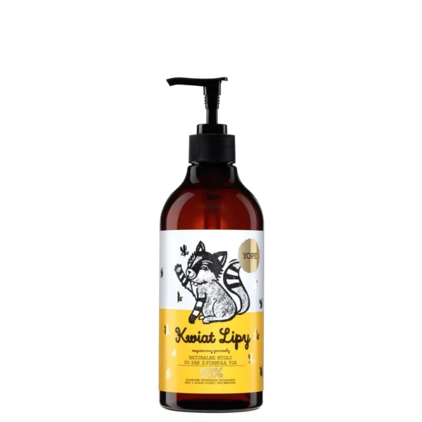 YOPE mydło w płynie do rąk Kwiat Lipy, 500 ml - obrazek 2