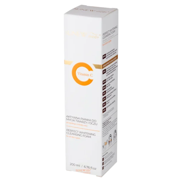 SunewMed+ aktywna pianka do mycia twarzy i oczu, 200 ml
