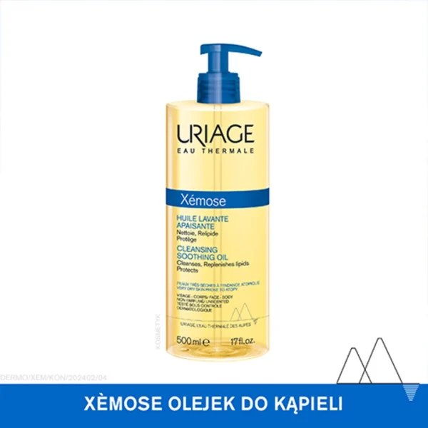Uriage Xemose olejek do kąpieli i pod prysznic, 500 ml