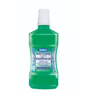 Beauty Formulas Active Oral Care Anti-Cavity płyn do płukania jamy ustnej z fluorem Fresh Mint, 500 ml