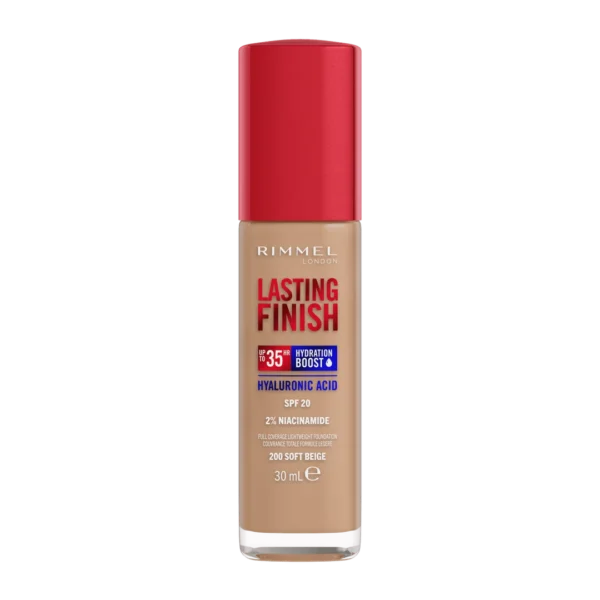 Rimmel Lasting Finish Foundation Podkład do twarzy nr 200 Soft Beige, 30 ml - obrazek 2