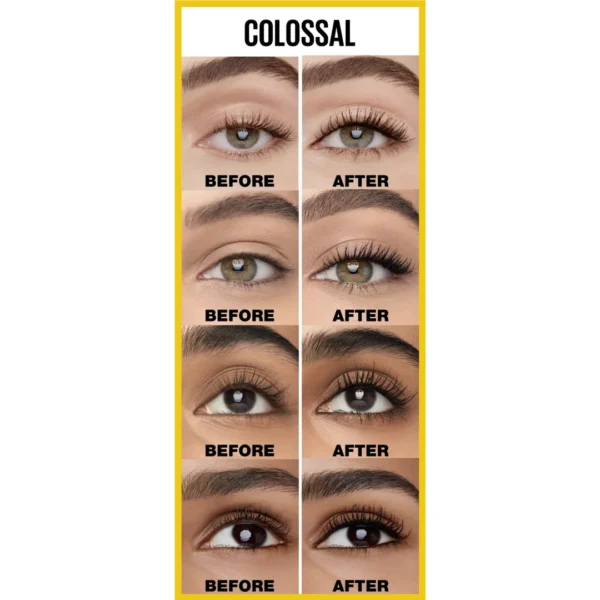 Maybelline New York The Colossal Volum Express tusz do rzęs 100% Black, 10,7 ml - obrazek 6