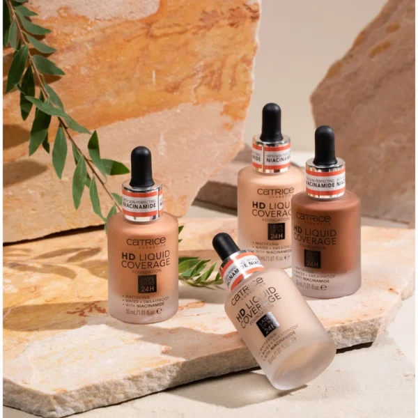 Catrice HD Liquid Coverage podkład do twarzy 034 Medium Beige, 30 ml - obrazek 4
