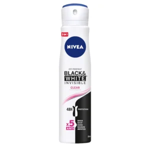 Nivea Black & White Invisible Clear antyperspirant w sprayu, 250 ml