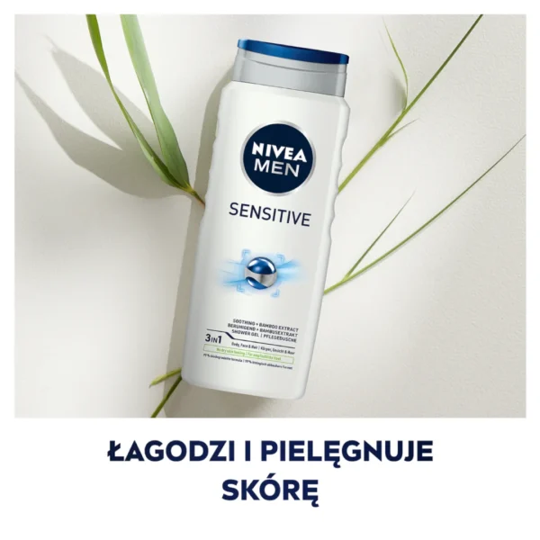 Nivea Men Sensitive Żel pod prysznic, 500 ml - obrazek 4