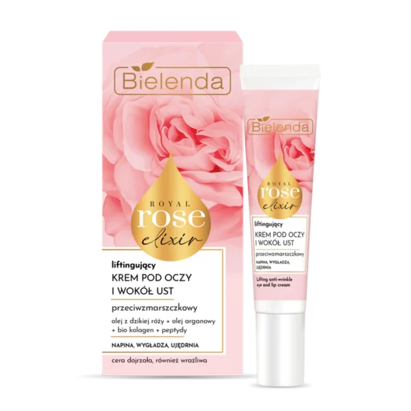 Bielenda Royal Rose przeciwzmarszczkowy krem liftingujący pod oczy i wokół ust, 15 ml - obrazek 3