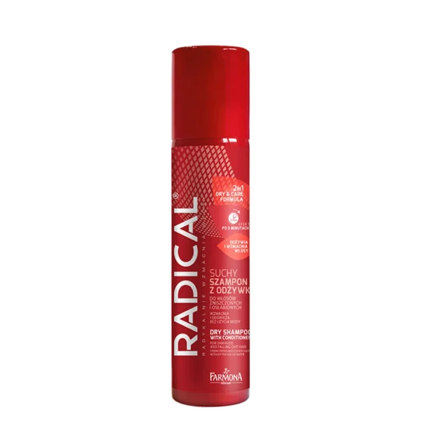 Radical suchy szampon z odżywką do włosów zniszczonych i osłabionych, 180 ml - obrazek 3
