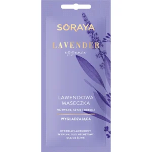 Soraya Lavender Essence lawendowa maseczka wygładzająca na twarz szyję i dekolt, 8 ml
