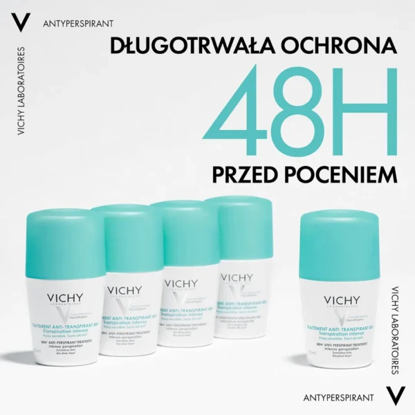 Vichy Traitement Anti-Traspirant 48h Antyperspirant w kulce przeciw intensywnemu poceniu, 50 ml - obrazek 3