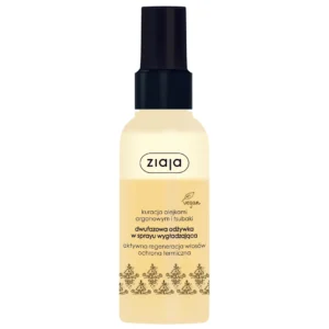 Ziaja Arganowa dwufazowa odżywka wygładzająca w sprayu z olejkiem arganowym i tsubaki, 125 ml