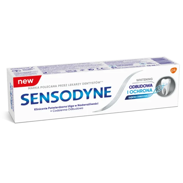 Sensodyne Whitening Odbudowa i Ochrona pasta do zębów z fluorem 75 ml - obrazek 4