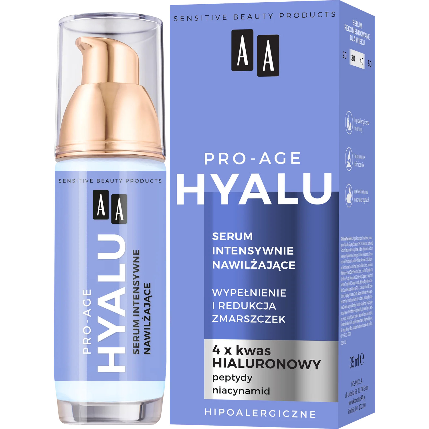 AA Pro-Age Hyalu Serum intensywnie nawilżające 35ml