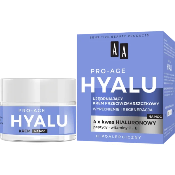 AA Pro-Age Hyalu ujędrniający krem przeciwzmarszczkowy do twarzy na noc, 50 ml - obrazek 3