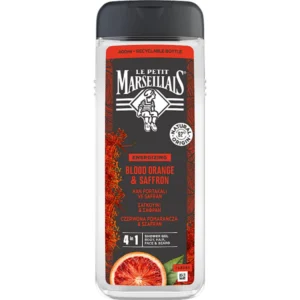 Le Petit Marseillais żel pod prysznic dla mężczyzn czerwona pomarańcza & szafran, 400 ml