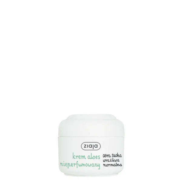 Ziaja krem BIO aloes nieperfumowany cera sucha, wrażliwa i normalna, 50 ml