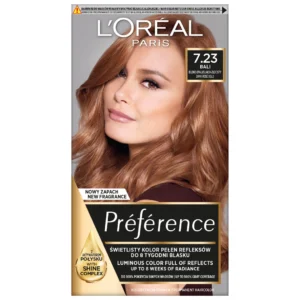 L`Oreal Paris Récital Préférence farba do włosów 7.23 Dark Rose Gold, 1 szt.