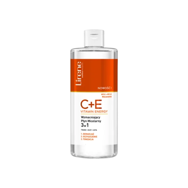 Lirene C+E VITAMIN ENERGY wzmacniający płyn micelarny 3 w 1, 400 ml - obrazek 3