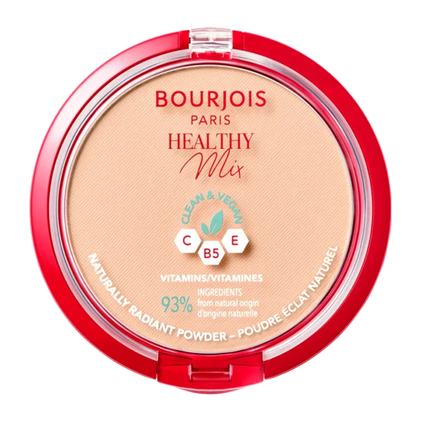 Bourjois Healthy Mix Wegański puder prasowany nr 02 Vanilla, 10 g - obrazek 2