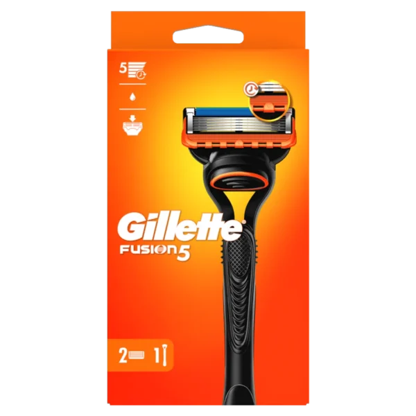 Gillette Fusion5 maszynka do golenia z 2 wymiennymi ostrzami dla mężczyzn, 1 szt. - obrazek 3