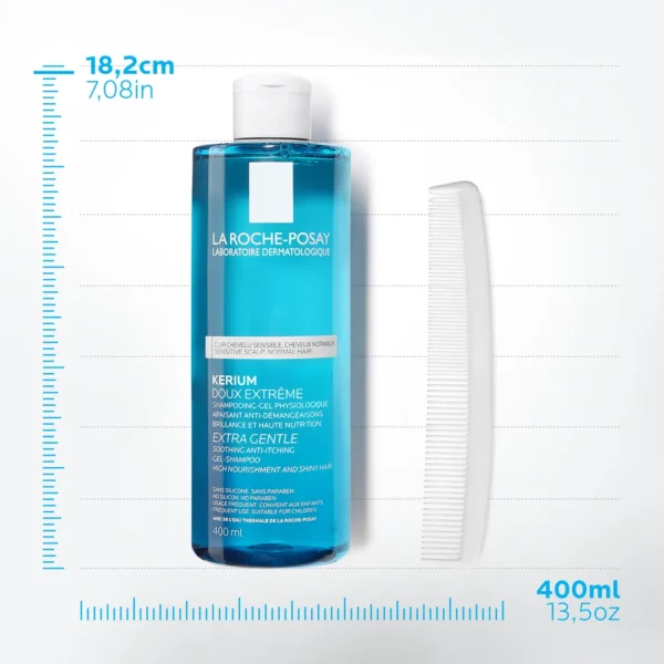 La Roche-Posay Kerium szampon ekstremalnie delikatny, 400 ml