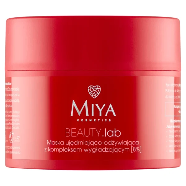 Miya BEAUTY.lab maska ujędrniająco-odżywiająca z kompleksem wygładzającym 8%, 50 ml