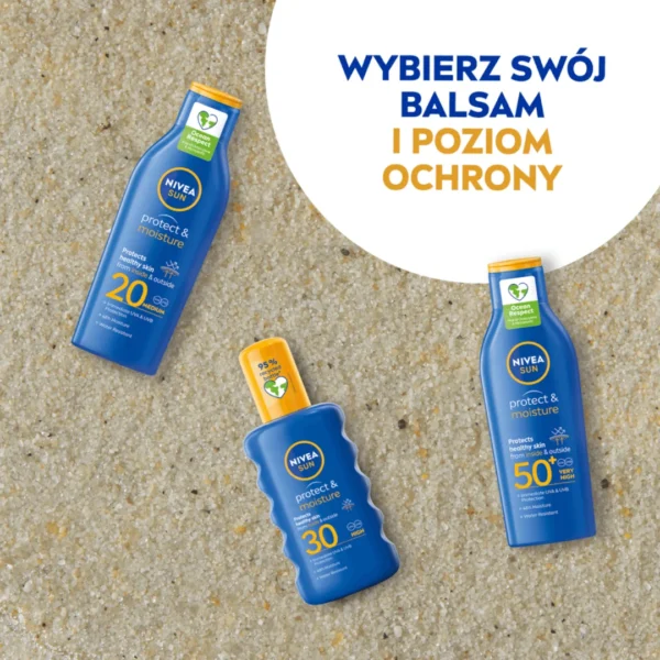 Nivea Sun Protect & Moisture nawilżający balsam do opalania SPF 30, 200 ml - obrazek 7