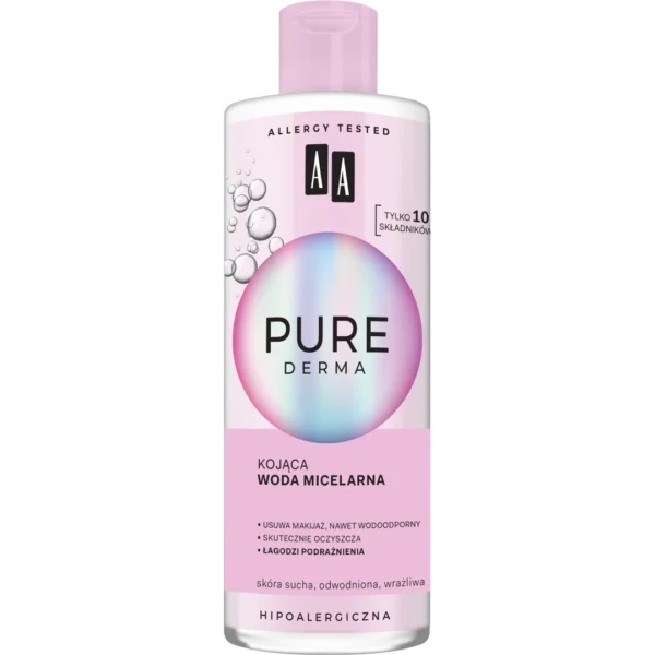 AA Pure Derma kojąca woda micelarna, 400 ml