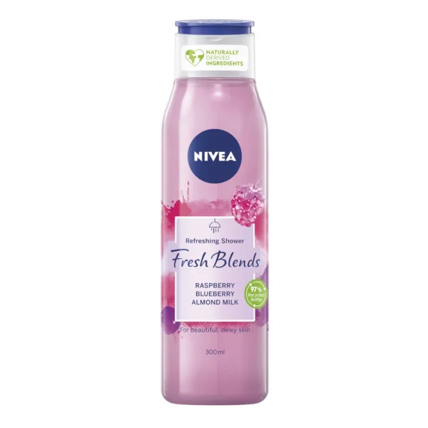 Nivea Fresh Blends żel pod prysznic malina i borówka, 300 ml