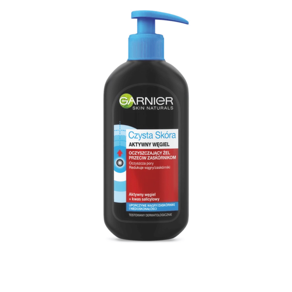 Garnier Skin Naturals Czysta skóra oczyszczający żel do twarzy Aktywny węgiel, 200 ml