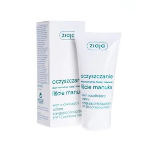 Ziaja Liście Manuka Oczyszczanie krem nawilżający SPF 10, 50 ml