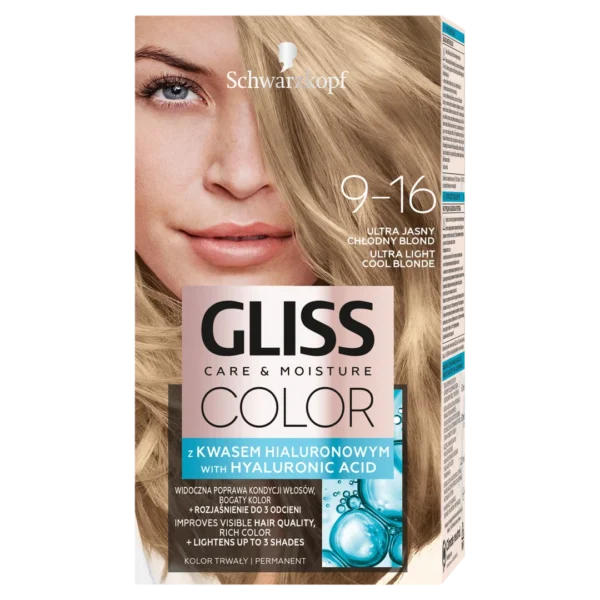 Schwarzkopf Gliss Color farba do włosów nr 9-16 Ultra jasny chłodny blond, 1 szt.