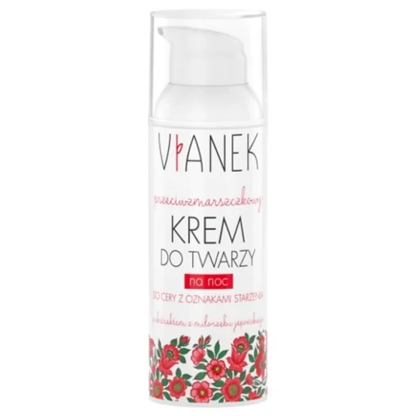 Vianek przeciwzmarszczkowy krem do twarzy na noc, 50 ml
