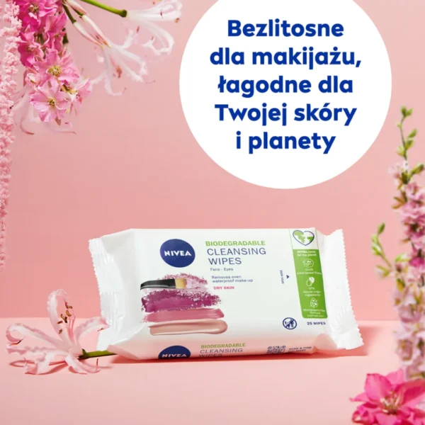Nivea Nawilżane chusteczki do demakijażu 3 w 1 cera sucha i wrażliwa, 25 szt. - obrazek 6