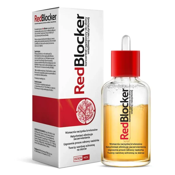 RedBlocker koncentrat naprawczy do skóry wrażliwej i naczynkowej, 30 ml