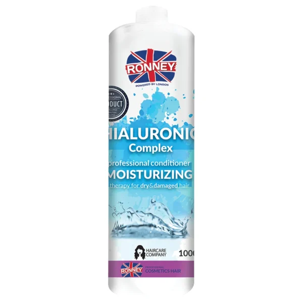 RONNEY Hialuronic Complex Moisturizing nawilżająca odżywka do włosów suchych i zniszczonych, 1000 ml
