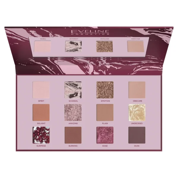Eveline Cosmetics Shocking Nudes paleta 12 cieni do powiek, 1 szt.