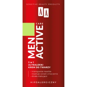 AA MEN Active Care ultralekki krem do twarzy 3w1, 50 ml