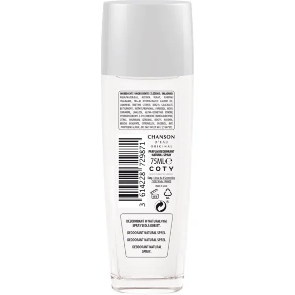 Chanson D'Eau Original Odświeżający dezodorant do ciała dla kobiet, 75 ml - obrazek 2