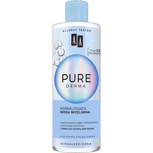 AA Pure Derma normalizująca woda micelarna, 400 ml