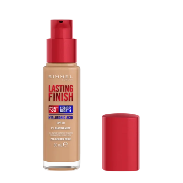 Rimmel Lasting Finish Foundation Podkład do twarzy nr 210 Golden Beige, 30 ml - obrazek 3