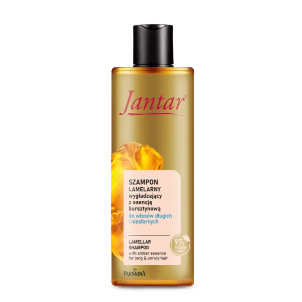 Jantar szampon lamelarny wygładzający z esencją bursztynową do włosów długich i niesfornych, 300 ml