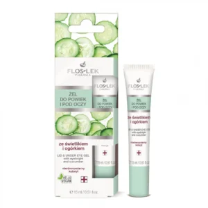 Floslek żel do powiek i pod oczy ze świetlikiem i ogórkiem, 15 ml