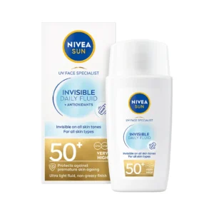 Nivea Sun Cream Invisible fluid do twarzy SPF 50+, 40 ml