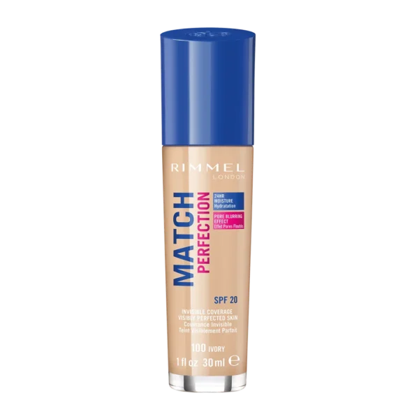 Rimmel Match Perfection podkład do twarzy 100 Ivory, 30 ml