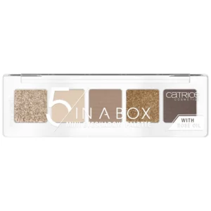 CATRICE 5 In A Box Mini Eyeshadow Palette paletka cieni do powiek 010 Golden Nude Look, 4 g