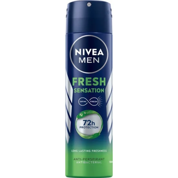 Nivea Men Fresh Sensation Spray antyperspirant w sprayu dla mężczyzn, 150 ml