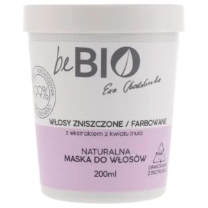 beBIO Ewa Chodakowska naturalna maska do włosów zniszczonych / farbowanych, 200 ml